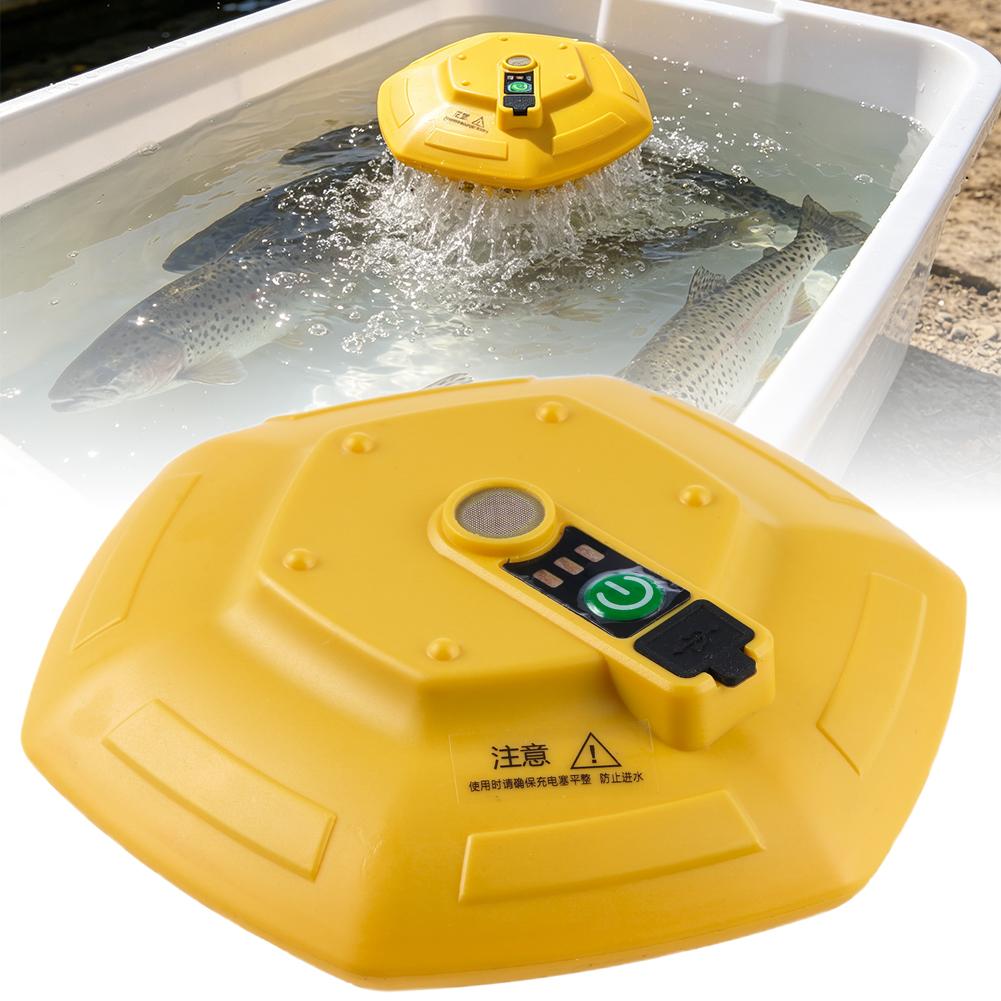 Aquarium Fish Marine - Taşınabilir Yüzen Balık Tankı Oksijen Pompası,