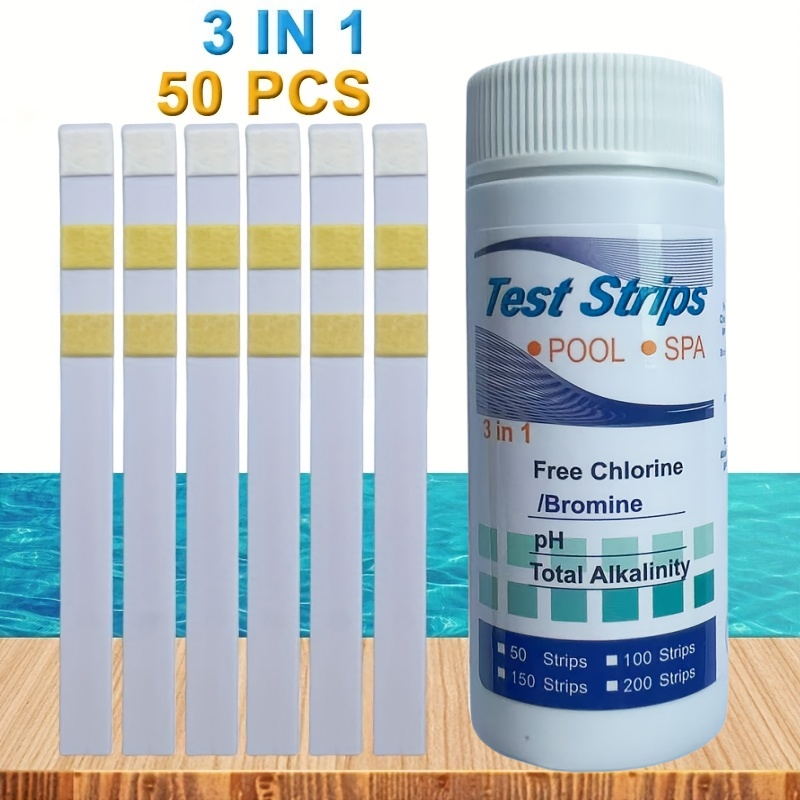 Aquarium Test Kit - Klor PH Test Şeritleri SPA Yüzme