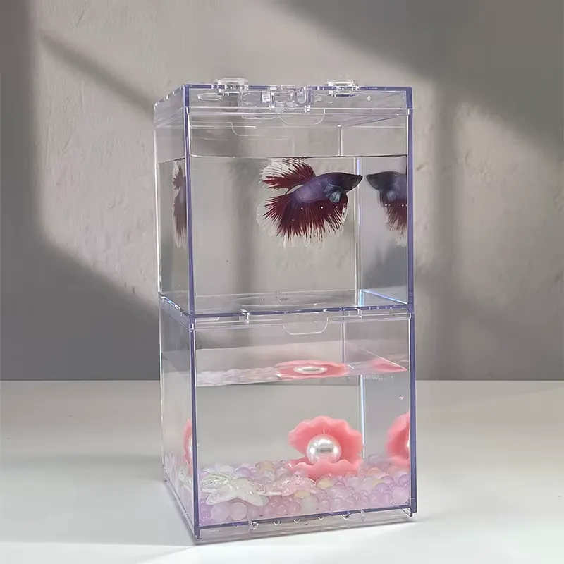 Aquarium Mini Fish - Relaxlines Mini Akvaryum Kutusu Masa Dekorasyonu