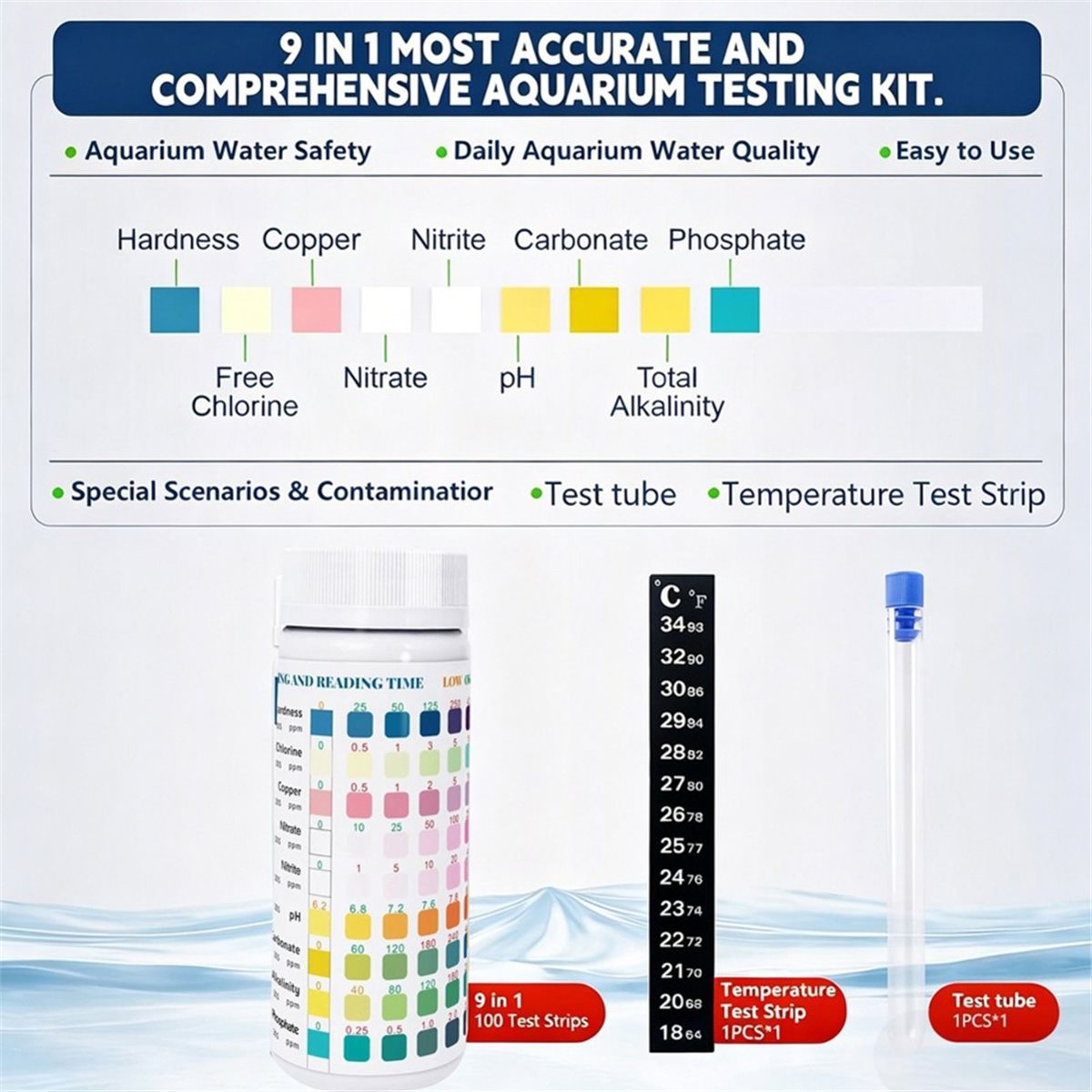 HGHO 9'u 1 Arada Akvaryum Test - Aquarium Test Kit incelemesi ve fiyatı
